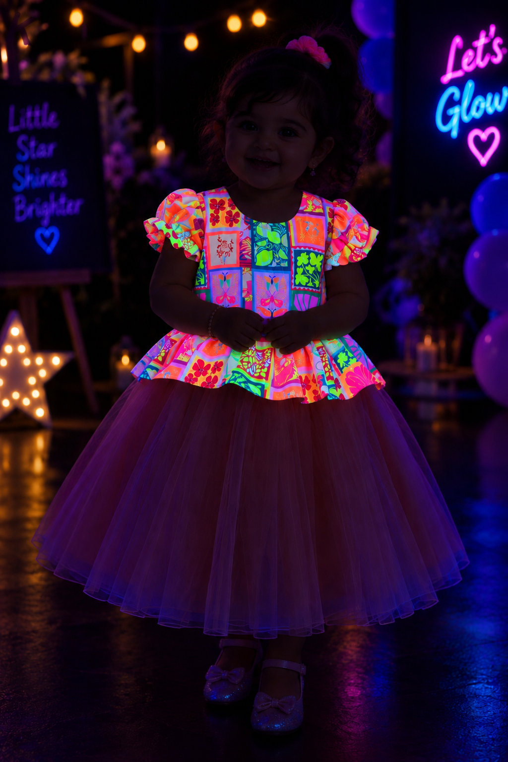 Glow under UV frock