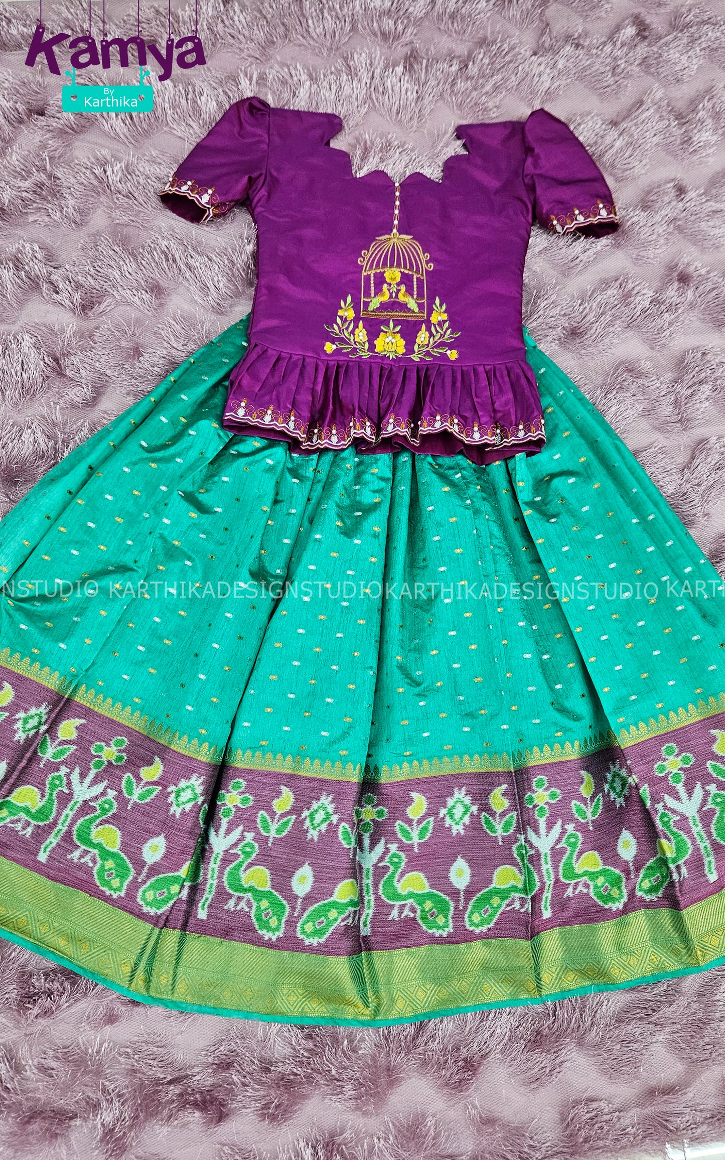 Softsilk lehenga blouse