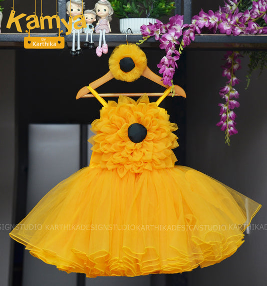 Sunflower theme frock