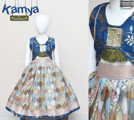 Tussar silk lehenga blouse