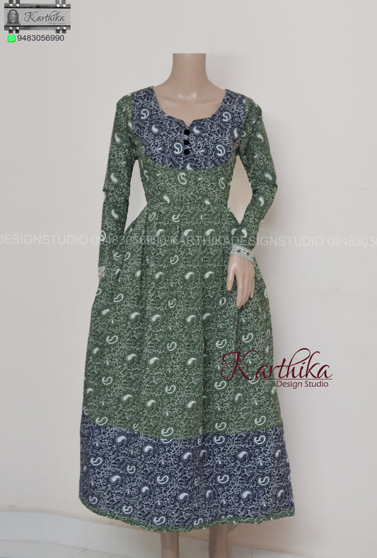 Printed cotton kurthi